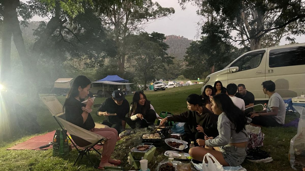 Camping Under the Stars BBQ Games and Hiking
